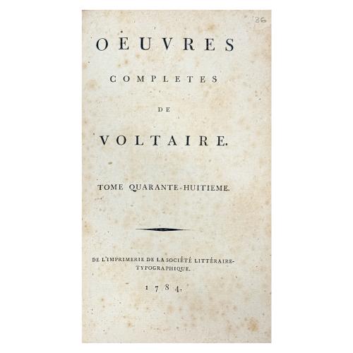 OEUVRES COMPLÈTES DE VOLTAIRE. MÉLANGES LITTÉRAIRES