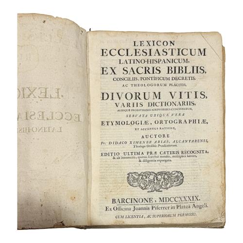 LEXICON ECCLESIASTICUM LATINO-HISPANICUM