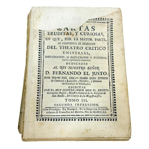 CARTAS ERUDITAS, Y CURIOSAS ...