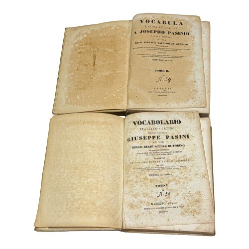 VOCABULA LATINA ET ITALICA A JOSEPHO PASINIO JAMDIU DIGESTA
