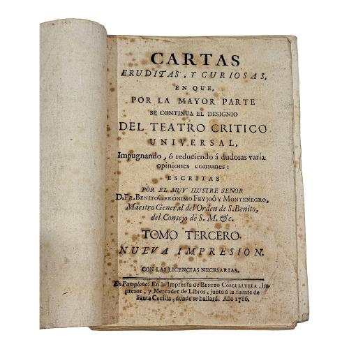 CARTAS ERUDITAS, Y CURIOSAS 