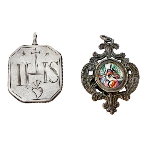 DOS MEDALLAS DEVOCIONALES SIGLO XVIII-XIX
