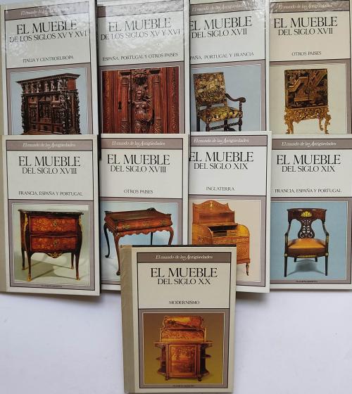 NUEVE LIBROS DE LA COLECCIÓN EL MUNDO DE LAS ANTIGÜEDADES