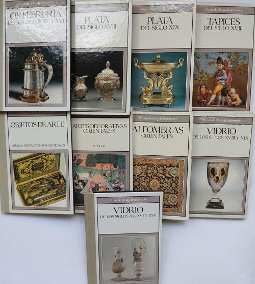 NUEVE LIBROS DE LA COLECCIÓN EL MUNDO DE LAS ANTIGÜEDADES