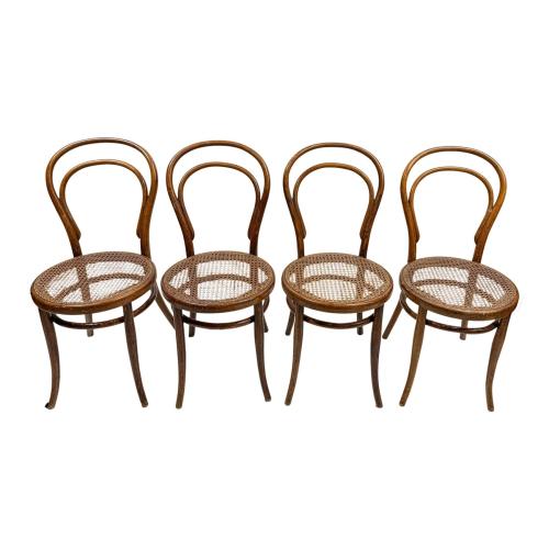 CUATRO SILLAS THONET DEL PRIMER CUARTO DE SIGLO XX