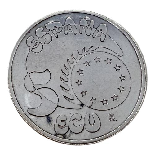 MONEDA DE 5 ECUS DE 1989