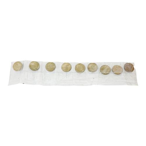 9 MONEDAS DE 1 PESETA DE FRANCO
