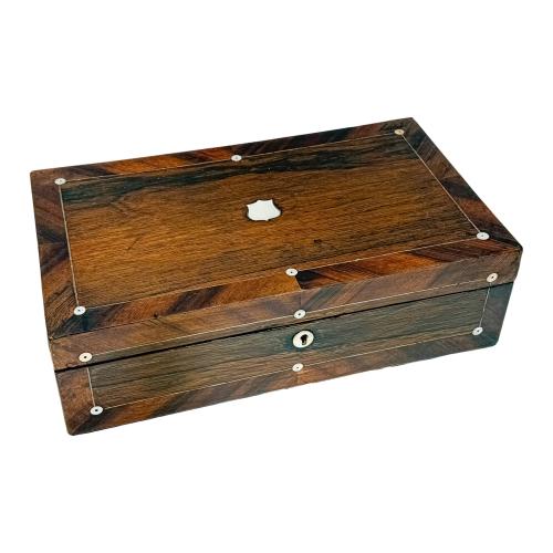 CAJA ESCRIBANIA INGLESA DEL SIGLO XIX