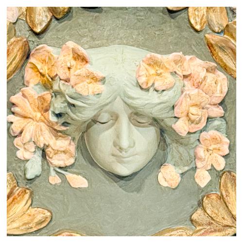 PLAFÓN DECORATIVO ART NOUVEAU CIRCA 1890