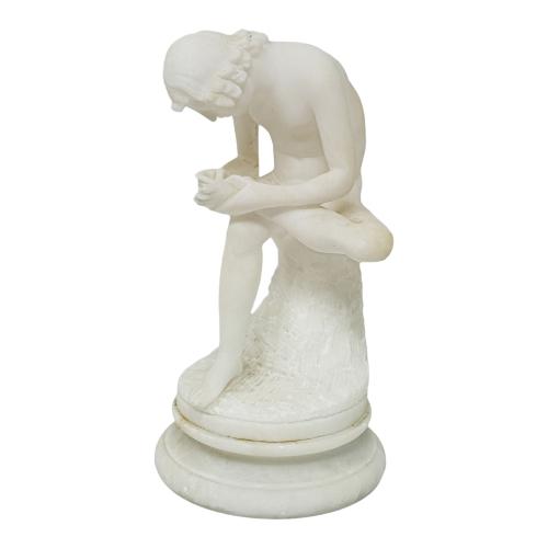 FIGURA EN  MARMOLINA DEL ÚLTIMO CUARTO DEL S.XX