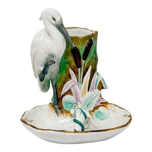 CERILLERO EN PORCELANA DEL PRIMER TERCIO DEL S.XX