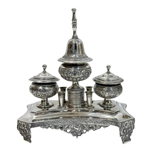 TINTERO DE PLATA DE CADIZ 1848