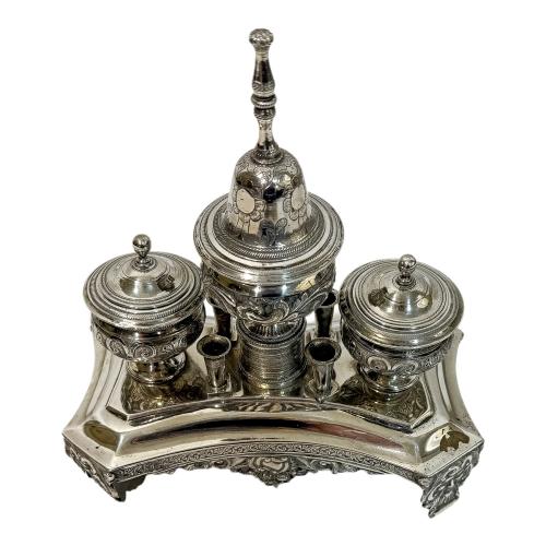 TINTERO DE PLATA DE CADIZ 1848