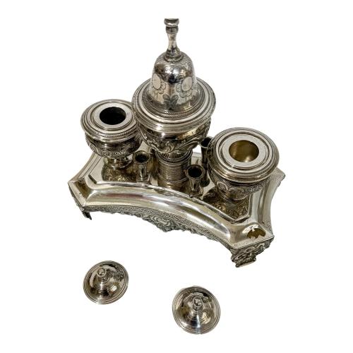 TINTERO DE PLATA DE CADIZ 1848