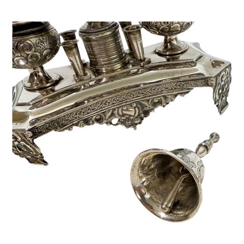 TINTERO DE PLATA DE CADIZ 1848