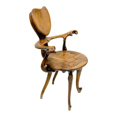 BUTACA CALVET DISEÑO DE ANTONIO GAUDÍ, MEDIADOS DE SIGLO XX
