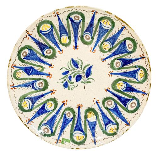 PLATO DE CERÁMICA DE MANISES DEL SIGLO XIX