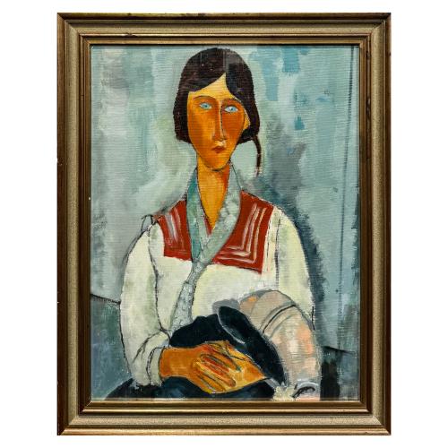 ANÓNIMO SIGUIENDO MODELOS DE MODIGLIANI