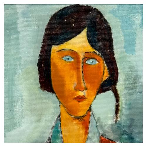 ANÓNIMO SIGUIENDO MODELOS DE MODIGLIANI