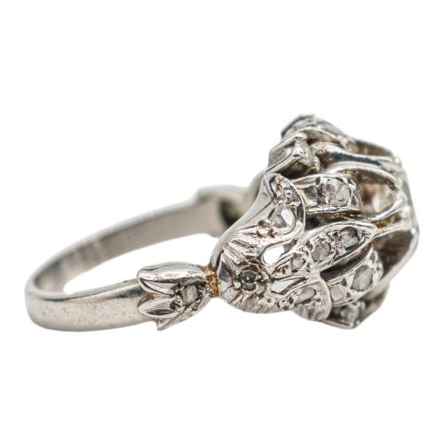 SORTIJA CON DIAMANTES DE MEDIADOS DEL S.XX