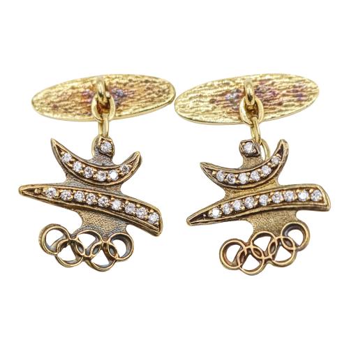 GEMELOS EN ORO Y BRILLANTES