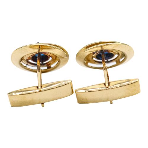 GEMELOS DE ORO Y ZAFIROS