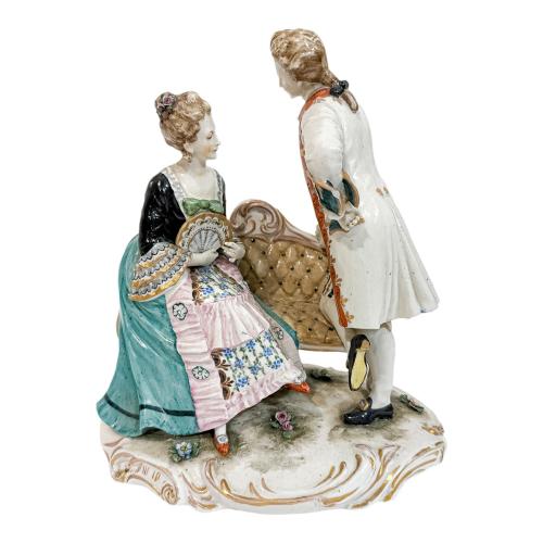 GRUPO EN PORCELANA ITALIANA DE MEDIADOS DEL S.XX