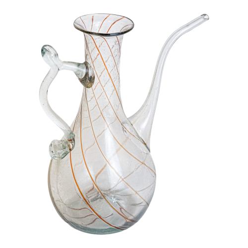 VINAGRERA EN CRISTAL SOPLADO DE PRINCIPIOS DE SIGLO XX