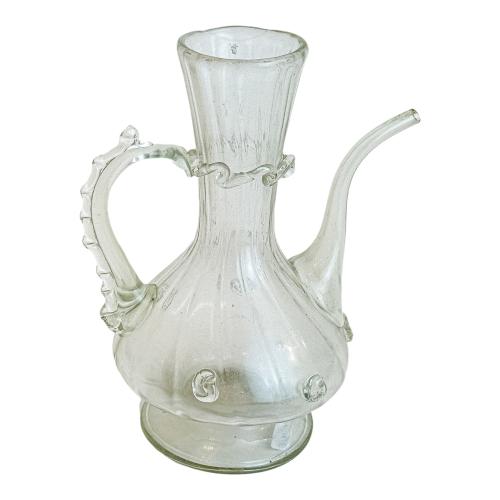 VINAGRERA DE CRISTAL SOPLADO FINALES DEL SIGLO XIX