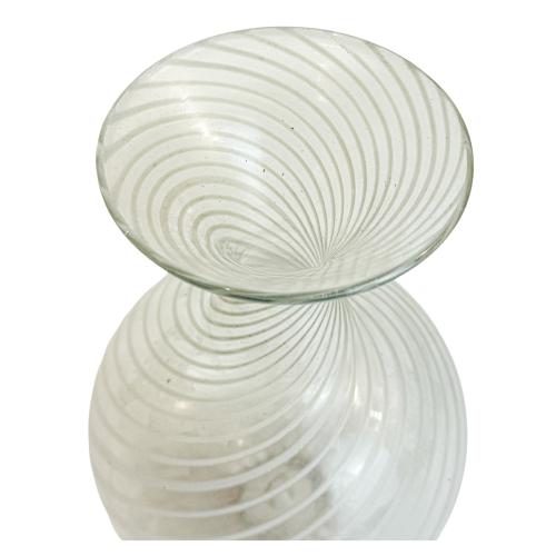 JARRÓN DE CRISTAL SOPLADO DE FINALES DEL SIGLO XX