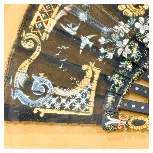 ABANICO ENMARCADO DE PRINCIPIOS DEL SIGLO XX