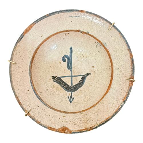 PLATO DE CERÁMICA PROBABLEMENTE ARAGONESA DEL SIGLO XVII