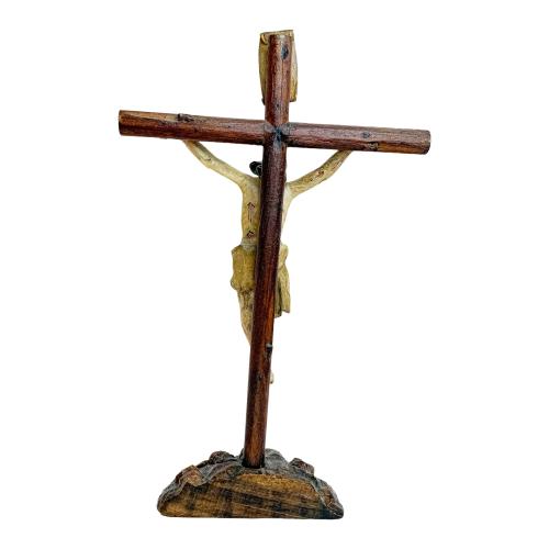 CRUCIFIJO DE ESCUELA ESPAÑOLA DEL SIGLO XIX