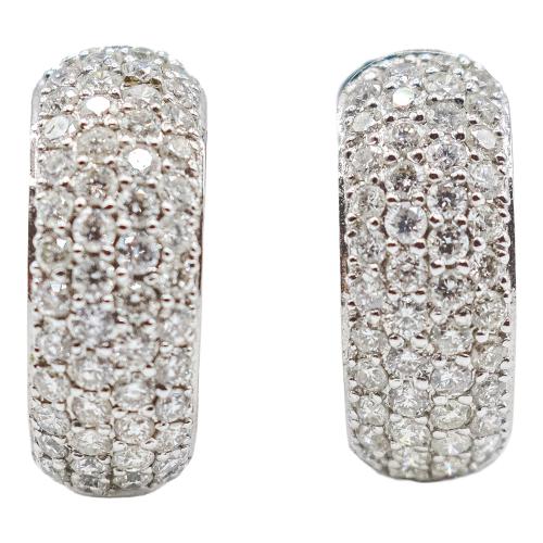 PENDIENTES ARGOLLAS CON BRILLANTES