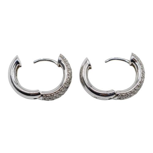 PENDIENTES ARGOLLAS CON BRILLANTES