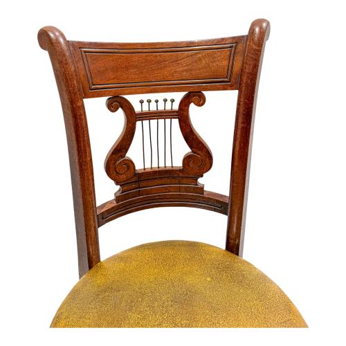SILLA DE PIANO REGENCY INGLESA DEL SIGLO XIX