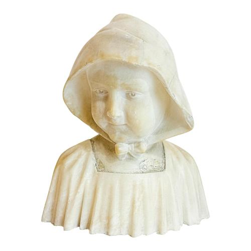 BUSTO DE NIÑA DE PRINCIPIOS DE SIGLO XX