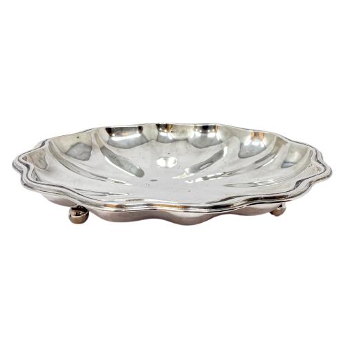 CENTRO DE MESA DE PLATA DE MEDIADOS DE SIGLO XX