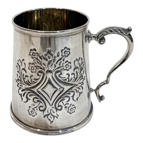 JARRA DE CERVEZA DE PLATA ITALIANA DE MEDIADOS S. XX 
