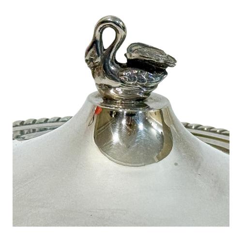 LEGUMBRERA DE PLATA DE MEDIADOS DE SIGLO XX