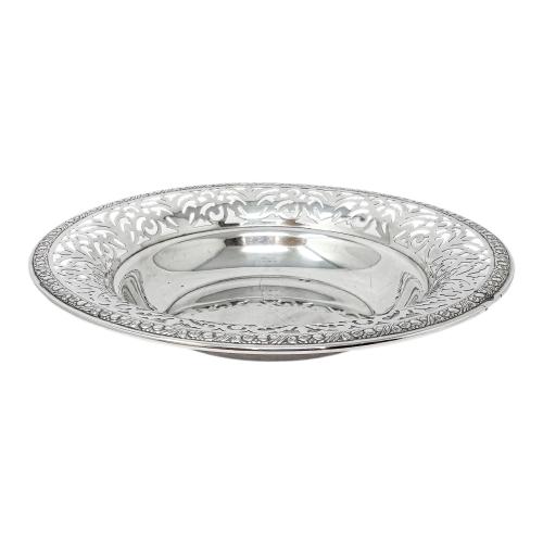 CENTRO DE MESA DE PLATA DE LA PRIMERA MITAD DE SIGLO XX