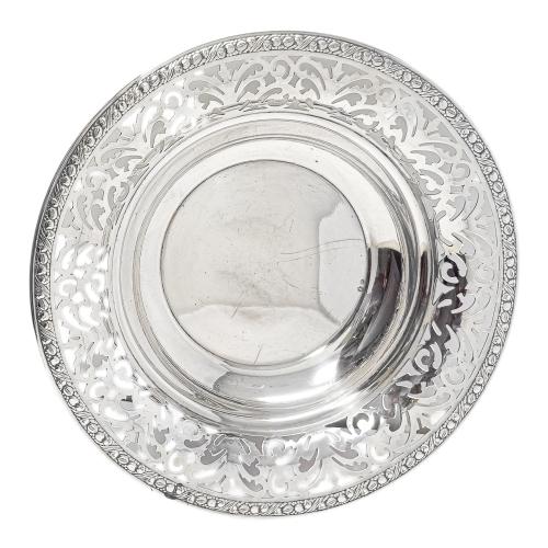 CENTRO DE MESA DE PLATA DE LA PRIMERA MITAD DE SIGLO XX