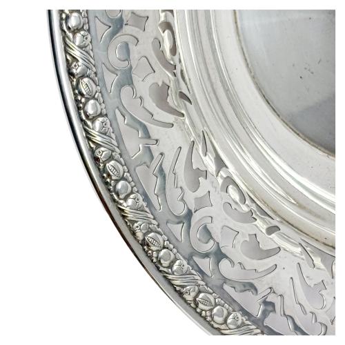 CENTRO DE MESA DE PLATA DE LA PRIMERA MITAD DE SIGLO XX