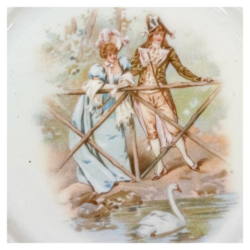 PLATO EN PORCELANA DE PRINCIPIOS DE S. XX