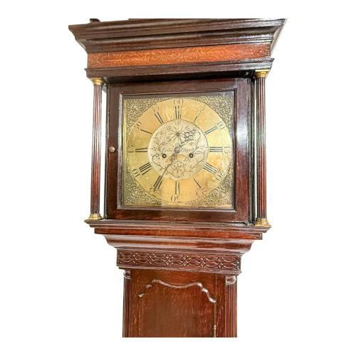 RELOJ DE PIE INGLÉS SIGLO XIX