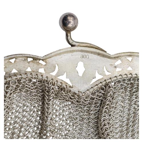 BOLSO DE MALLA DE PLATA, DEL S.XIX