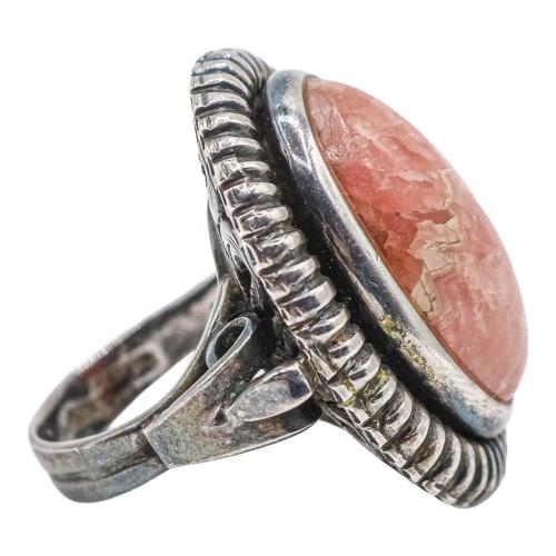 ANILLO DE PLATA CON RODOCROSITA