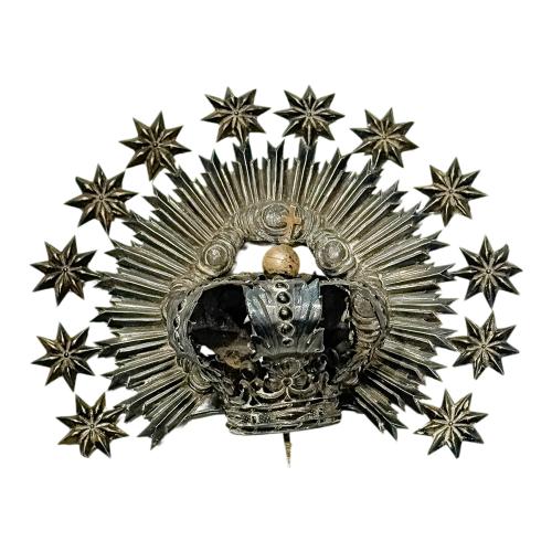 CORONA PARA PARA IMAGEN EN PLATA S.XIX
