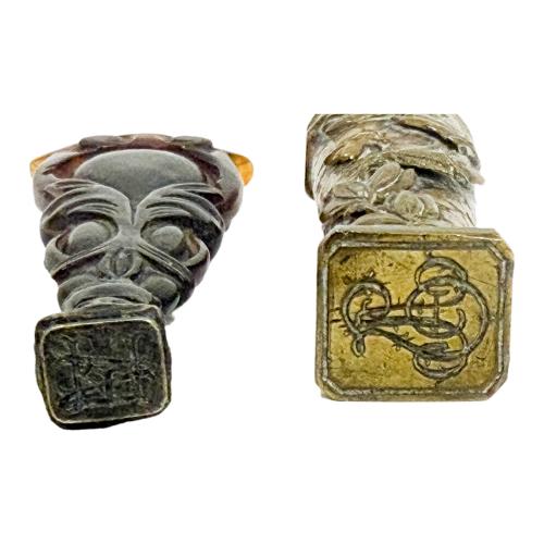 DOS SELLOS PARA LACRE DE PRINCIPIOS DEL S.XX