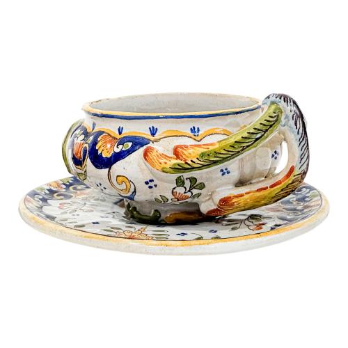 PAREJA DE TAZAS FRANCESAS DEL SIGLO XIX